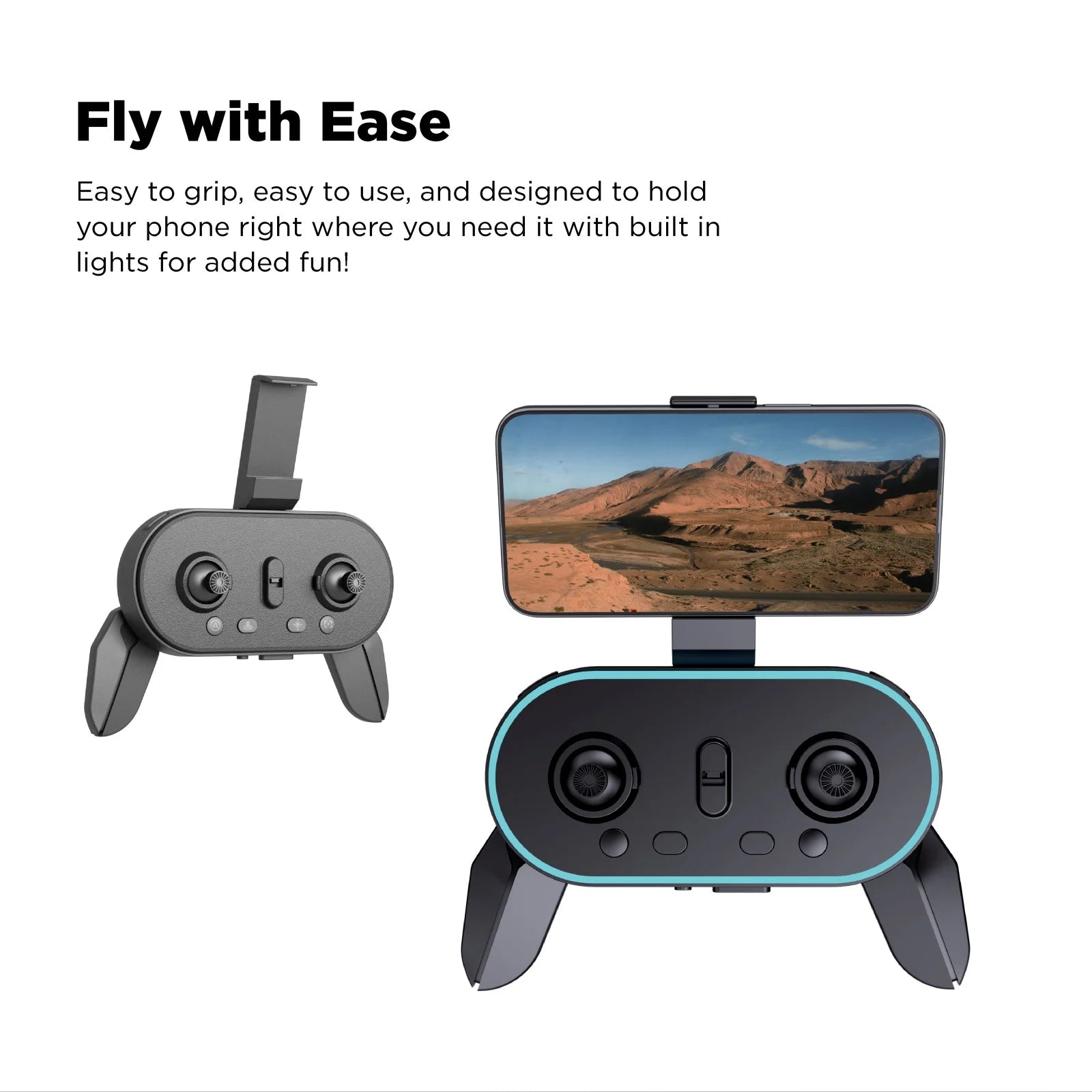 Skyhornet Foldable RC Drone with 720P HD Camera, Wifi FPV Live Video, 3 Speed Modes, Auto Takeoff & Landing, 11 Minutes Flight Time, Remote Control Quadcopter Toy for Kids & Beginners, White